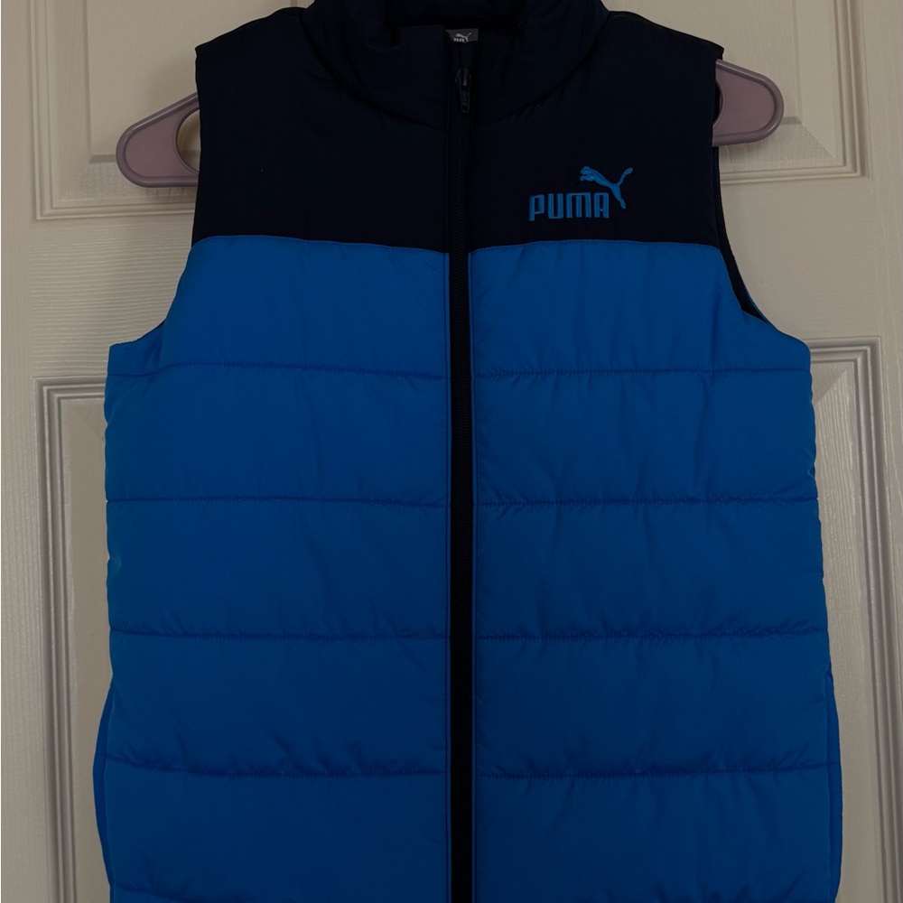 Puma Two-Tone Blue Puffer Vest